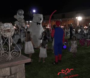 White Polar Bear for Children's Kids Parties in Athens. Order a greeting from a polar bear in Athens. Polar bear for birthday. polar bear in Athens. Order a Polar Bear for children's kids parties. Animator White Polar Bear for a Children's kids Party in Athens. Mascotte White Polar Bear at a kids children's party. Gift Delivery. Polar bear.